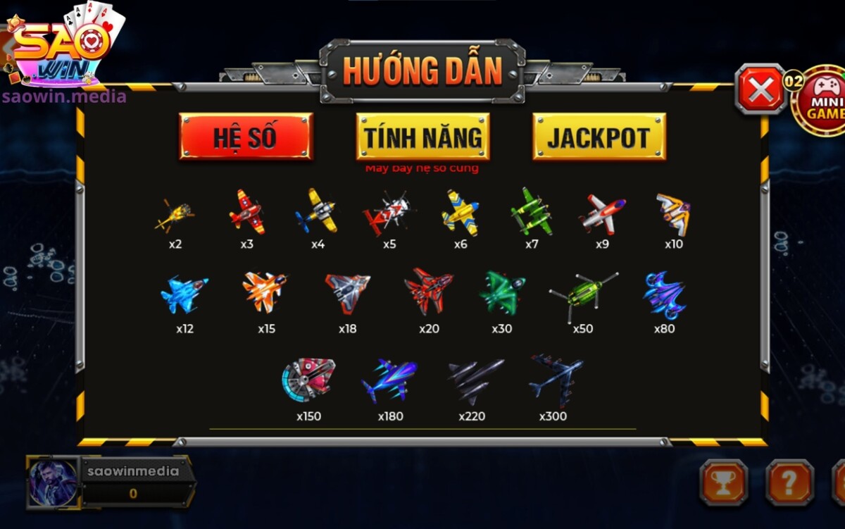 Quy định về hệ số trả thưởng của các loại máy bay